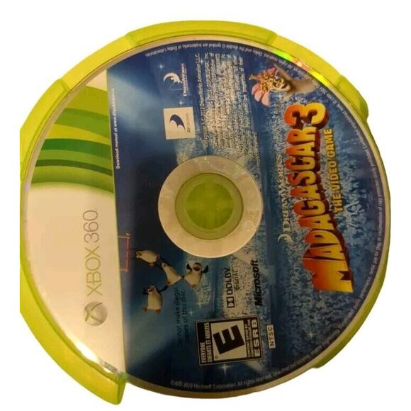 Madagascar 3: The Video Game (Microsoft Xbox 360, 2012) no manual - Picture 3 of 4